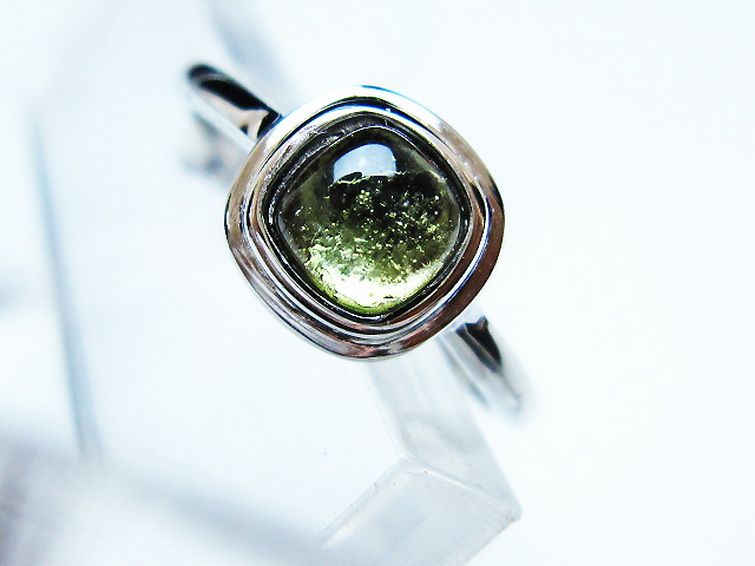 モルダバイト 指輪 (13号) [t526-1350] 2枚目