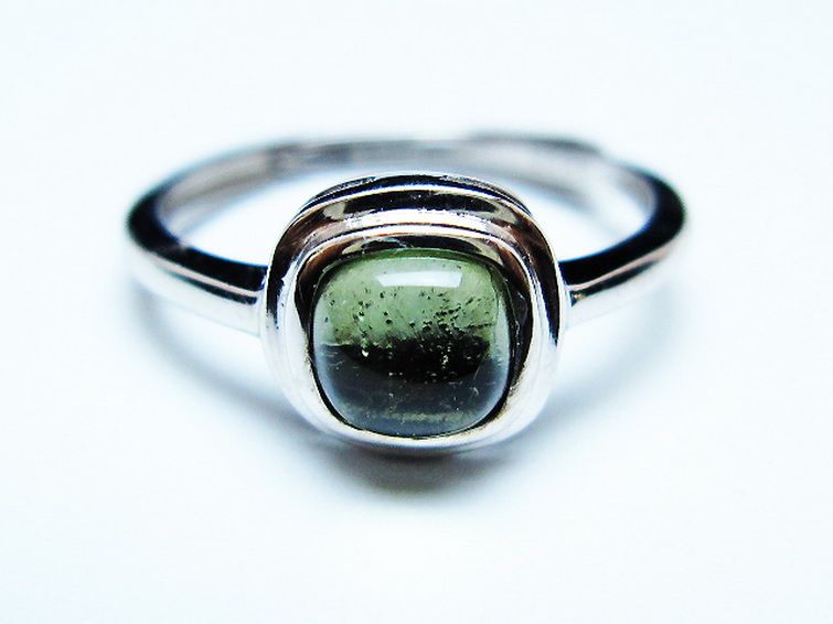 モルダバイト 指輪 (12号) [t526-1352] 1枚目