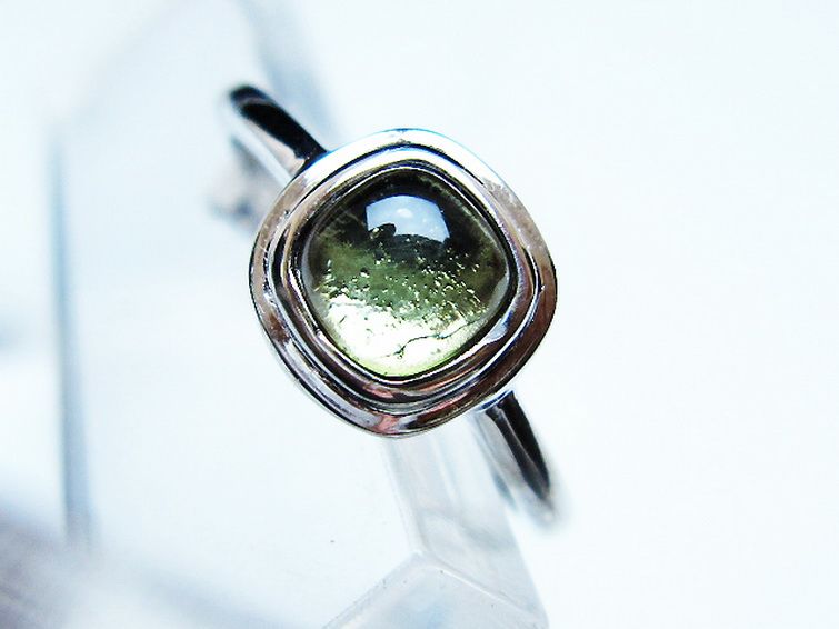 モルダバイト 指輪 (12号) [t526-1352] 2枚目