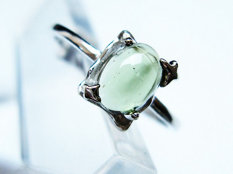 モルダバイト 指輪 (14号) [t526-1430] 2枚目