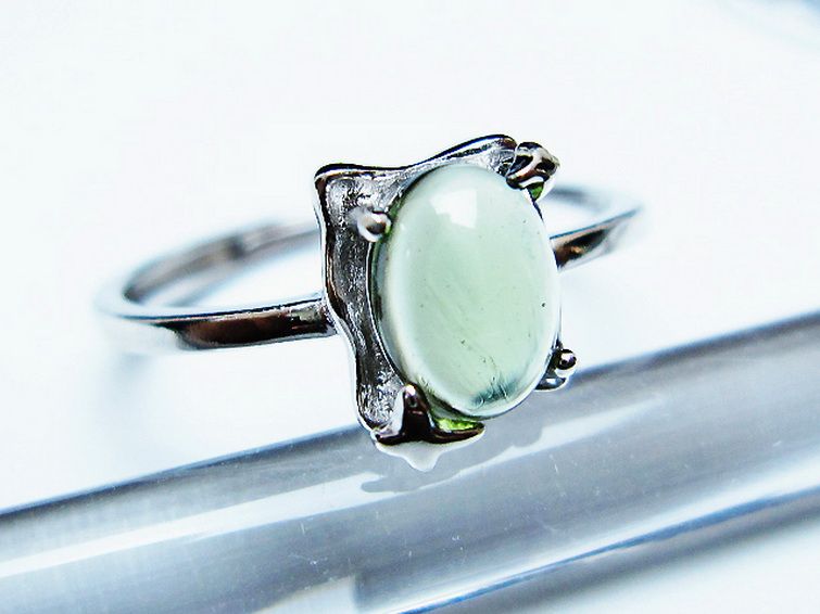 モルダバイト 指輪 (14号) [t526-1433] 3枚目