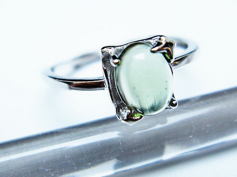 モルダバイト 指輪 (13号) [t526-1435] 3枚目