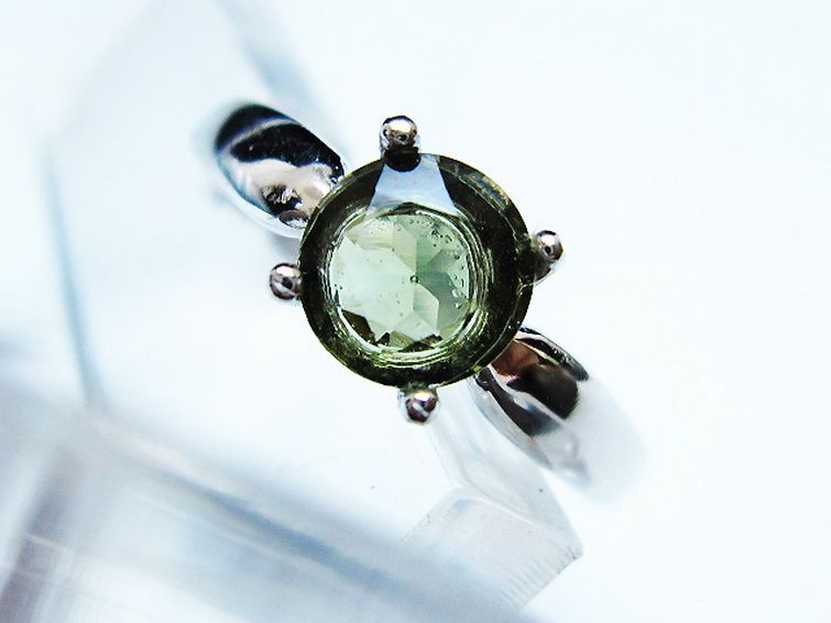 モルダバイト 指輪 (17号) [t526-1444] 2枚目