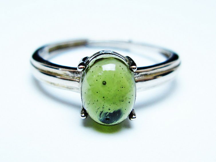 モルダバイト 指輪 (20号) [t526-1453] 1枚目