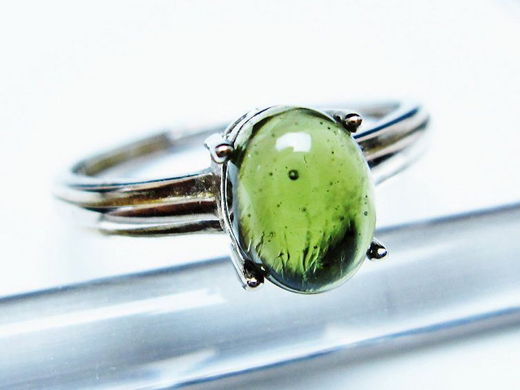 モルダバイト 指輪 (20号) [t526-1453] 3枚目