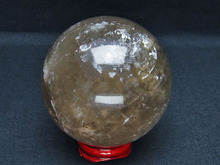 ライトニング水晶 丸玉 74mm [T529-5406] 3枚目