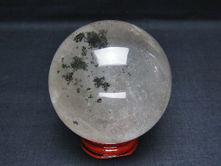 ライトニング水晶ガーデン水晶 丸玉 65mm [T529-5631] 3枚目