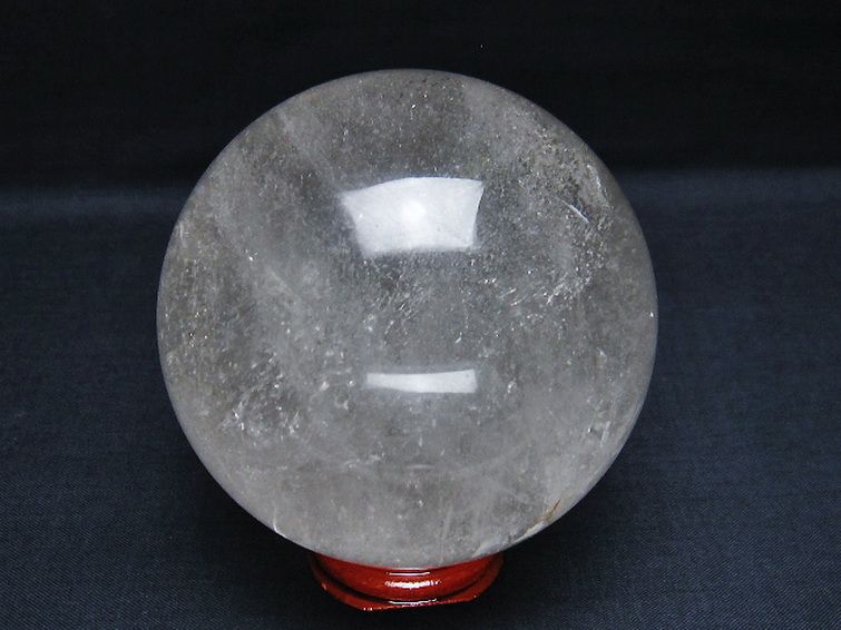 ライトニング水晶 丸玉 79mm [T529-5644] 3枚目