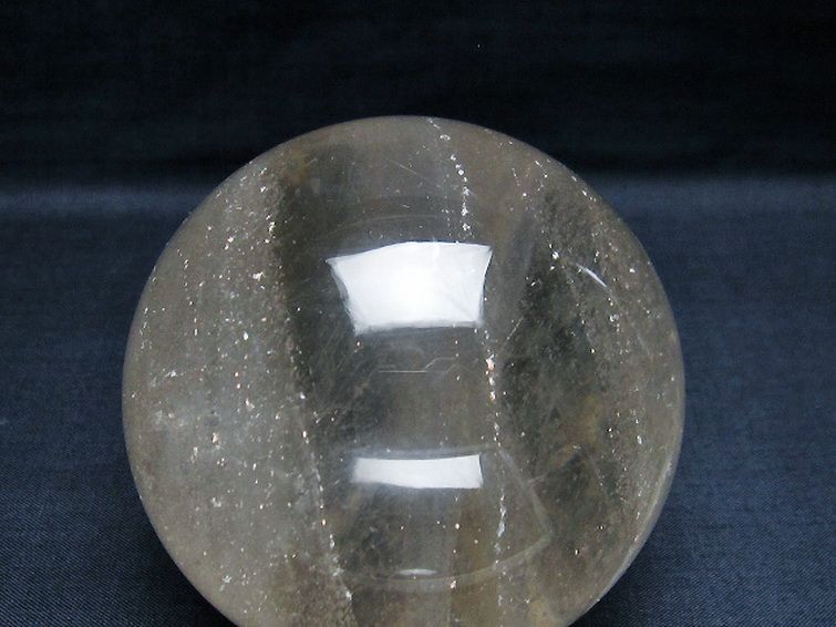 ライトニング水晶 丸玉 82mm [T529-5646] 2枚目