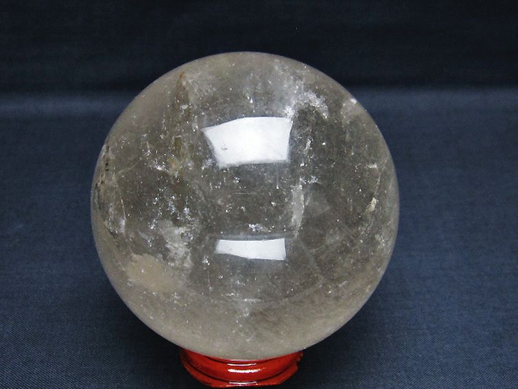 ライトニング水晶 丸玉 76mm [T529-5662] 3枚目
