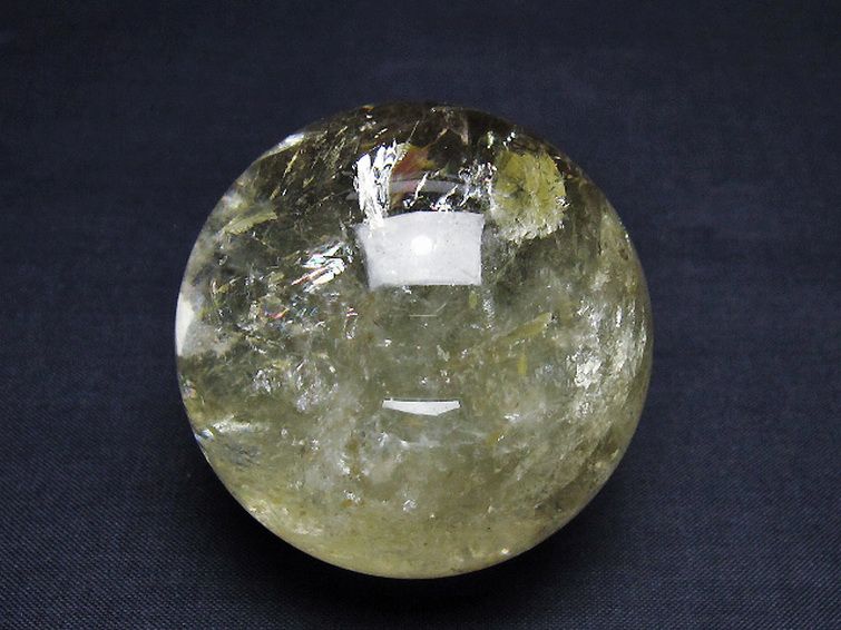 シトリン水晶 丸玉 54mm [t529-5751] 1枚目