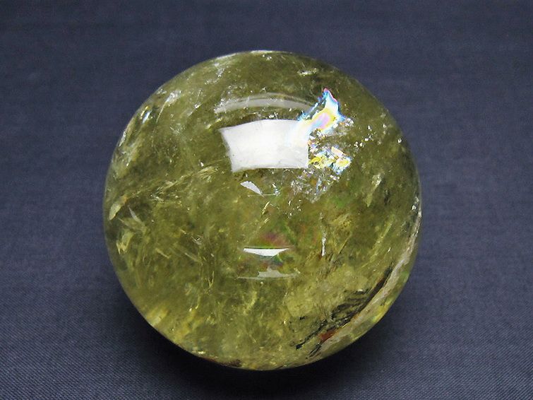 デンドリティック シトリン水晶 丸玉 64mm [t529-5763] 1枚目