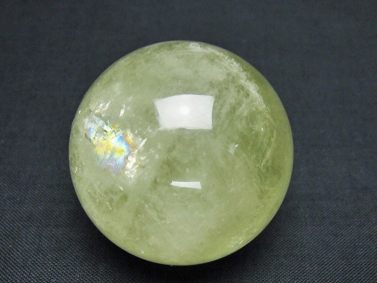 シトリン水晶 丸玉 42mm [T529-6065] 1枚目