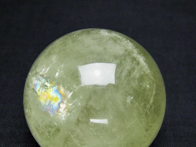 シトリン水晶 丸玉 42mm [T529-6065] 2枚目