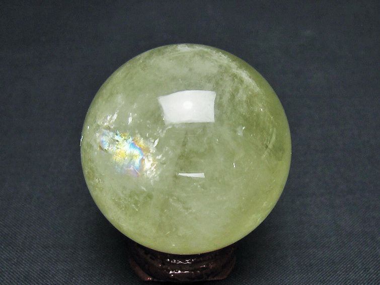 シトリン水晶 丸玉 42mm [T529-6065] 3枚目