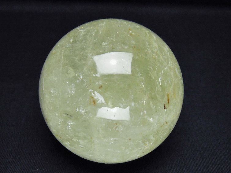 シトリン水晶 丸玉 70mm [T529-6134] 1枚目