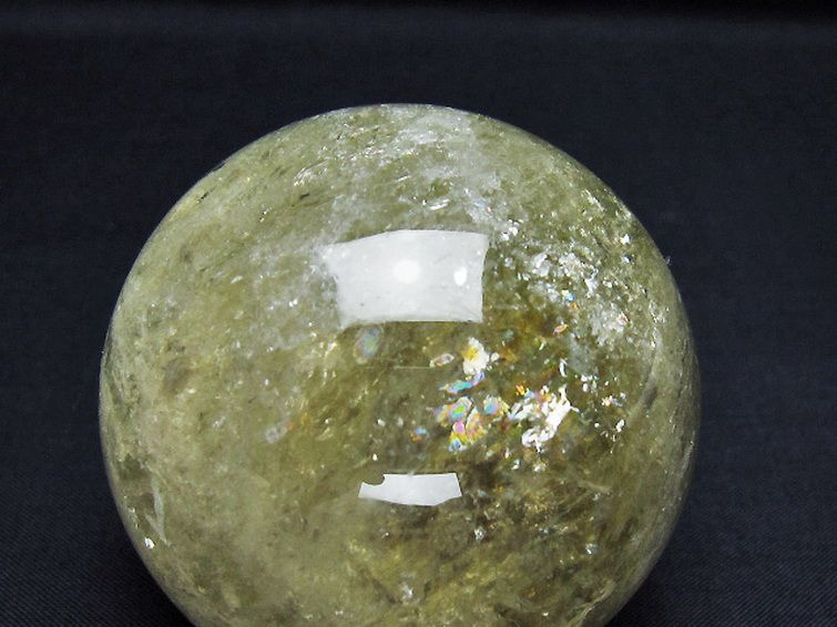 シトリン水晶 丸玉 62mm [T529-6179] 2枚目