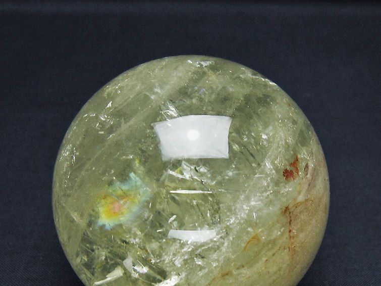 シトリン水晶 丸玉 66mm [T529-6188] 2枚目