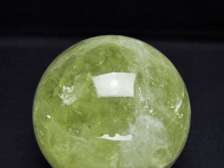 シトリン水晶 丸玉 78mm [t529-6209] 2枚目