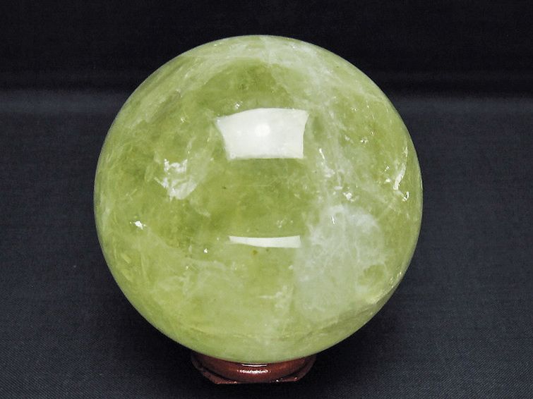 シトリン水晶 丸玉 78mm [t529-6209] 3枚目