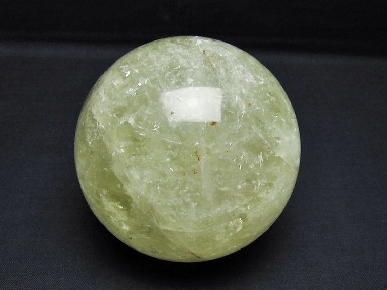 1.1Kg シトリン水晶 丸玉 90mm [t529-6225] 1枚目