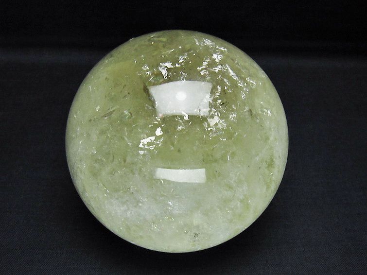 シトリン水晶 丸玉 87mm [t529-6226] 1枚目