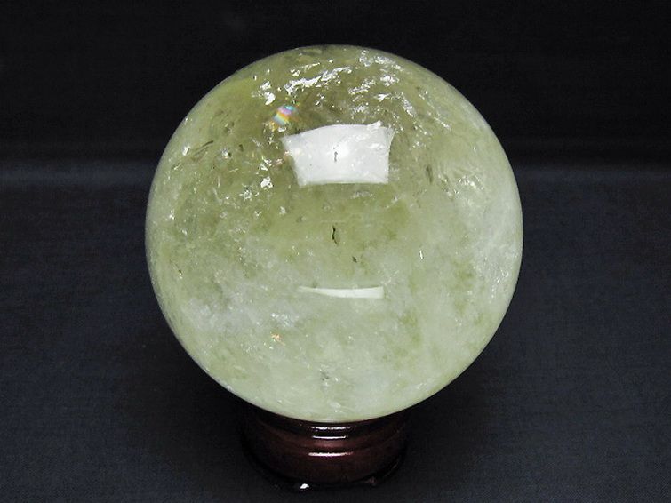 シトリン水晶 丸玉 87mm [t529-6226] 3枚目