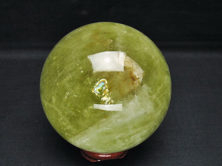 シトリン水晶 丸玉 82mm [T529-6231] 3枚目