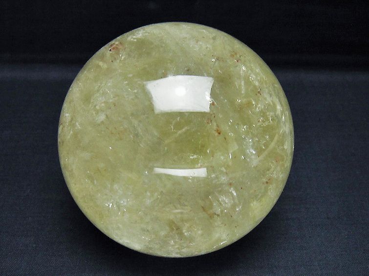 1.1Kg シトリン水晶 丸玉 92mm [T529-6246] 1枚目