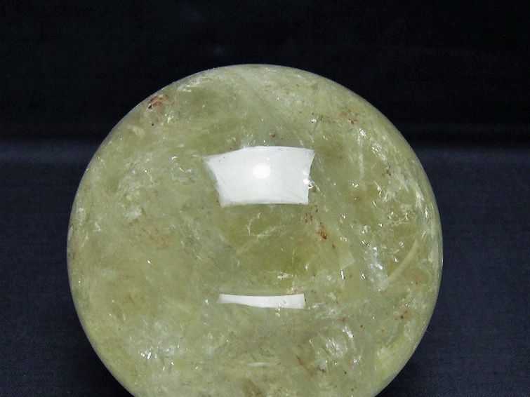 1.1Kg シトリン水晶 丸玉 92mm [T529-6246] 2枚目