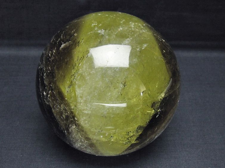 1.5Kg シトリン水晶 丸玉 102mm [T529-6254] 1枚目