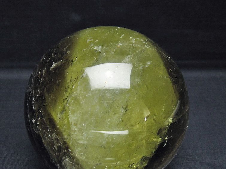 1.5Kg シトリン水晶 丸玉 102mm [T529-6254] 2枚目