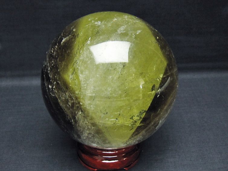 1.5Kg シトリン水晶 丸玉 102mm [T529-6254] 3枚目