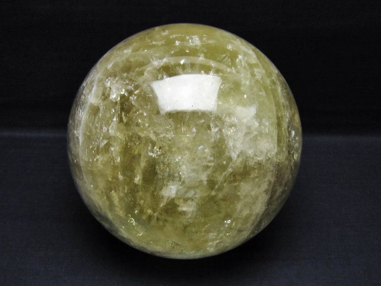 4.1Kg シトリン水晶 丸玉 150mm [t529-6312] 1枚目