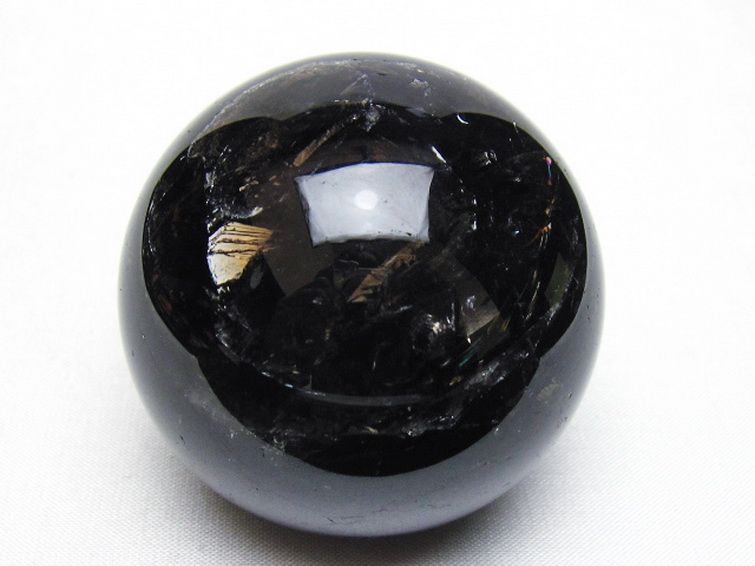 ライトニング水晶 丸玉 60mm [t529-6342] 1枚目