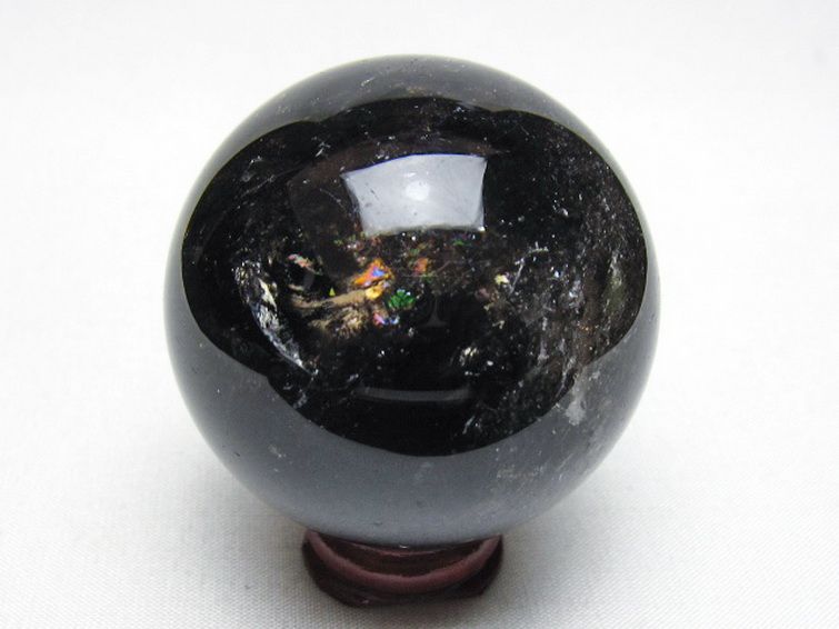 ライトニング水晶 丸玉 54mm [t529-6356] 3枚目