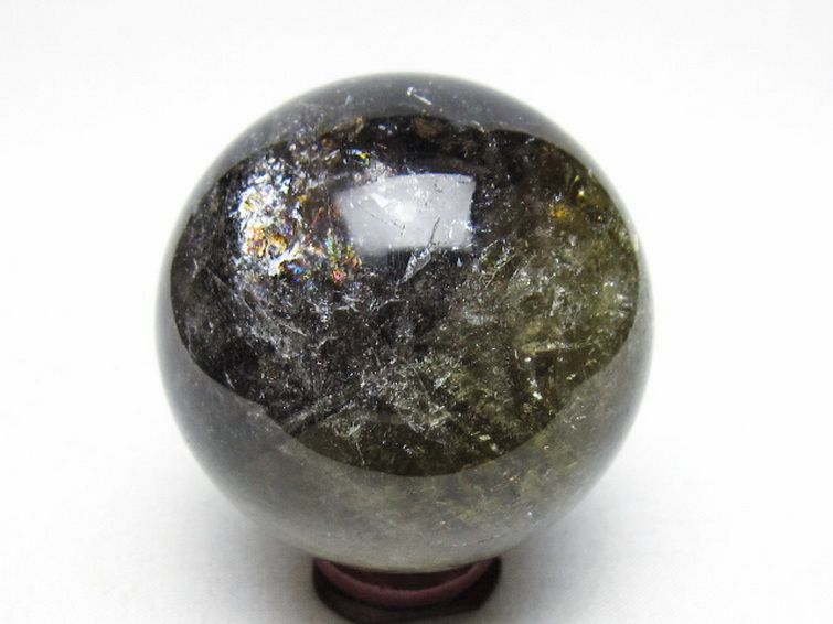 ライトニング水晶 丸玉 57mm [t529-6363] 3枚目