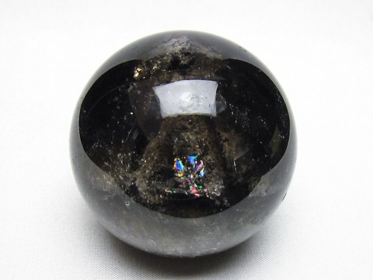 ライトニング水晶 丸玉 65mm [t529-6367] 1枚目