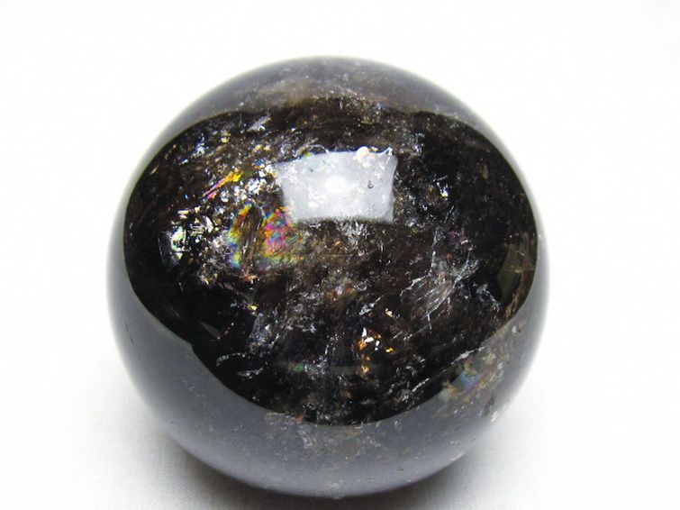 ライトニング水晶 丸玉 68mm [t529-6368] 1枚目