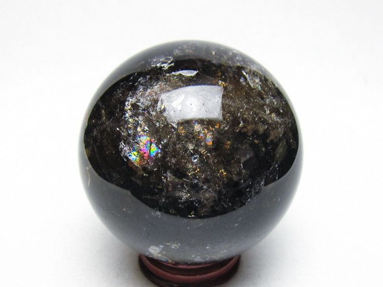 ライトニング水晶 丸玉 68mm [t529-6368] 3枚目
