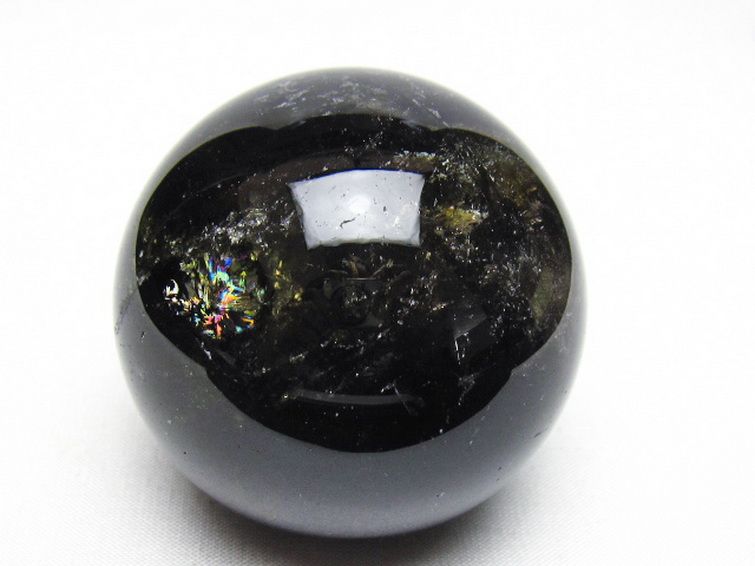 ライトニング水晶 丸玉 60mm [t529-6373] 1枚目