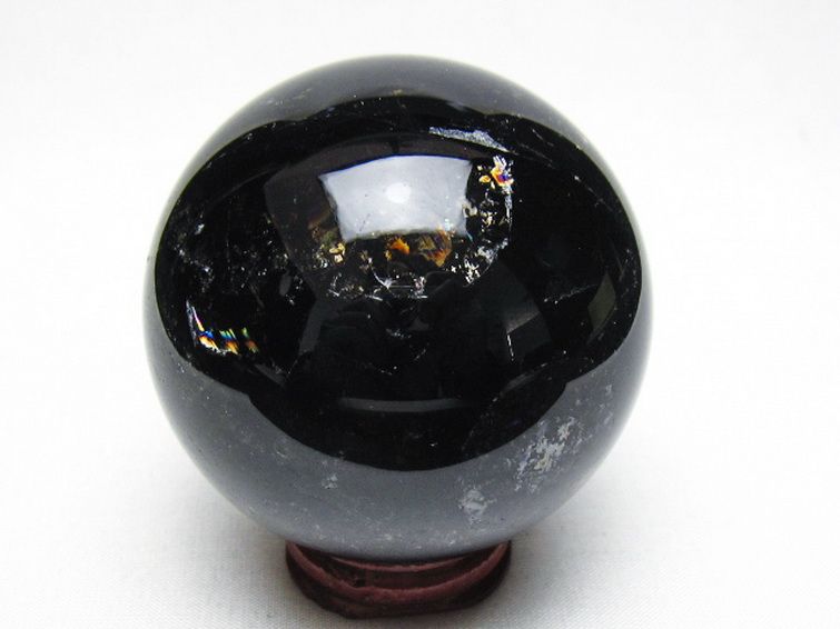 ライトニング水晶 丸玉 68mm [t529-6376] 3枚目