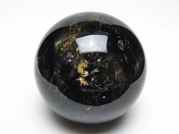 ライトニング水晶 丸玉 78mm [t529-6380] 1枚目