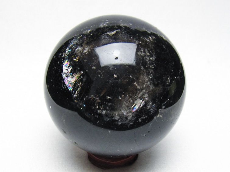 ライトニング水晶 丸玉 83mm [t529-6386] 3枚目