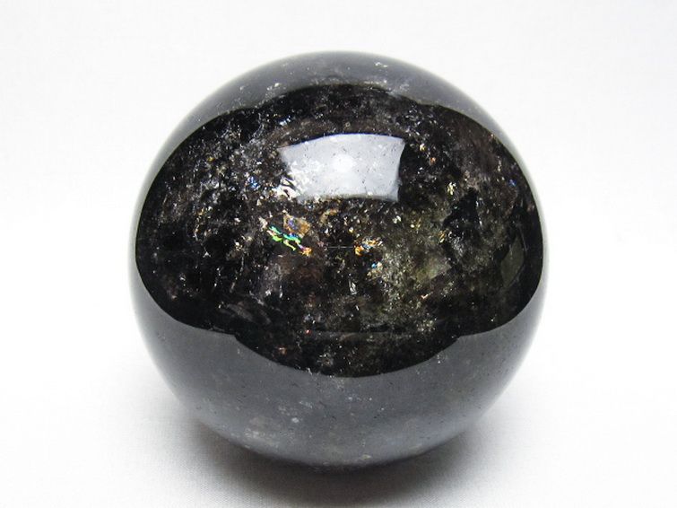 1.3Kg ライトニング水晶 丸玉 98mm [t529-6406] 1枚目