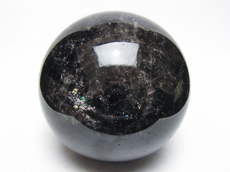 2.1Kg ライトニング水晶 丸玉 117mm [t529-6410] 1枚目
