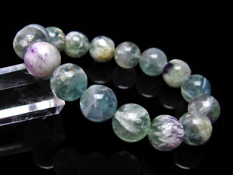 エンジェルフェザー フローライト ブレスレット 12mm [T53-4301] 1枚目