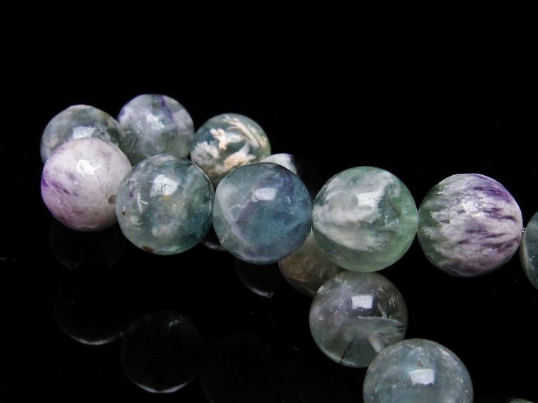 エンジェルフェザー フローライト ブレスレット 12mm [T53-4301] 2枚目