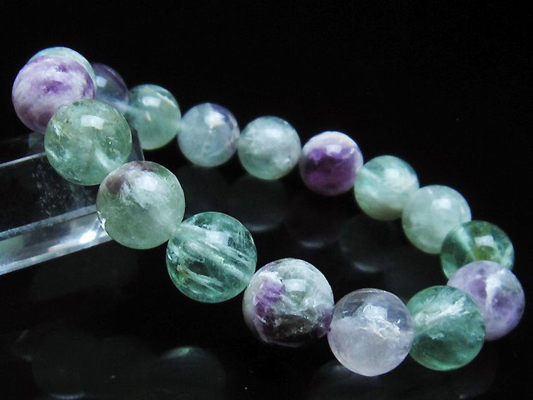 エンジェルフェザー フローライト ブレスレット 12mm [T53-4847] 1枚目