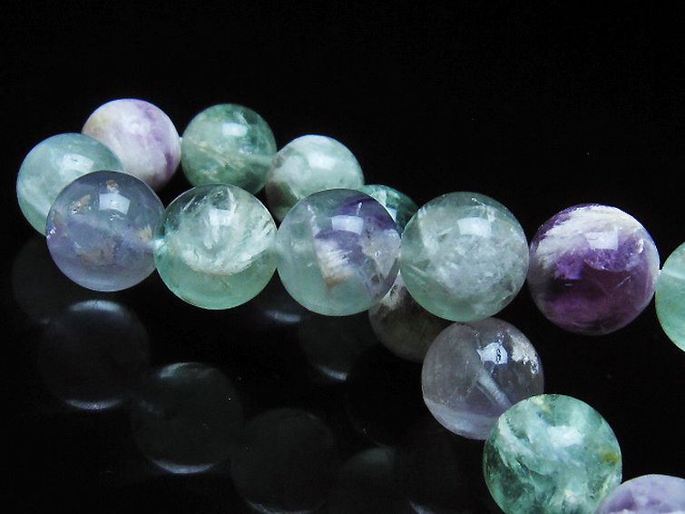 エンジェルフェザー フローライト ブレスレット 12mm [T53-4847] 2枚目